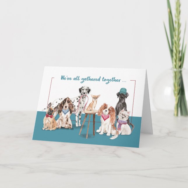Admin Pro Day From Group Funny Dogs Card (Front)