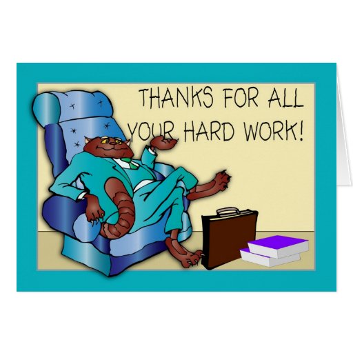 Luxury 60 Thank You Card For Your Hard Work