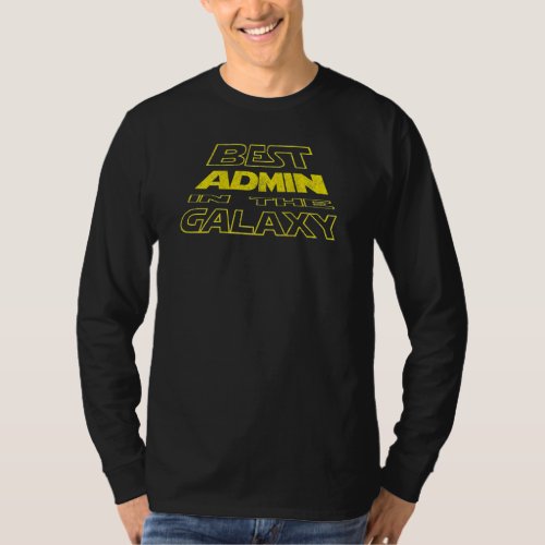 Admin  Space Backside Design T_Shirt