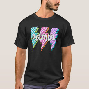 Admin Squad Lightning Bolt School Assistant Princi T-Shirt