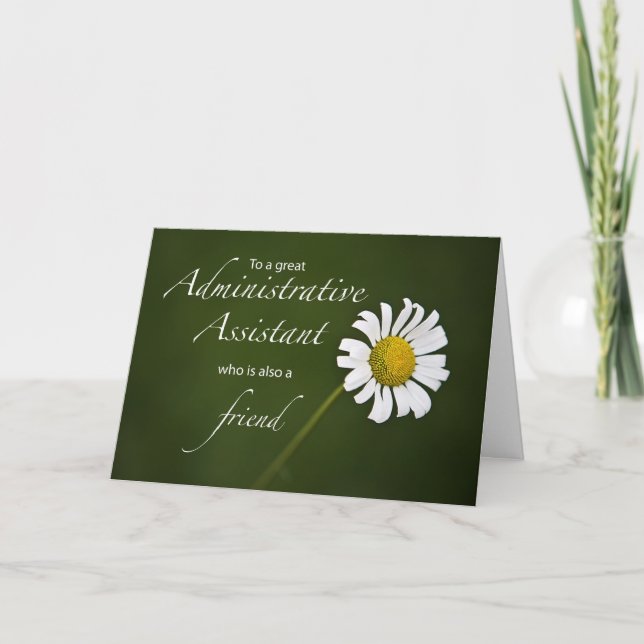 Administrative Assistant Admin Pro Day Card (Front)