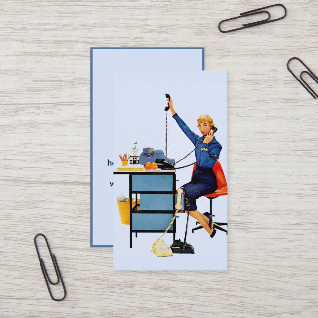 Administrative Assistant Business Card (Front/Back In Situ)