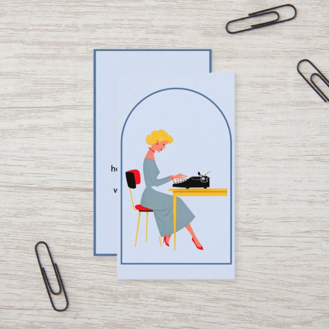 Administrative Assistant Business Card (Front/Back In Situ)