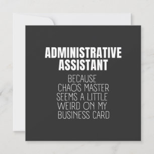 Administrative Assistant Card