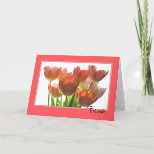 Administrative Assistant Day Card __ Orange Tulips