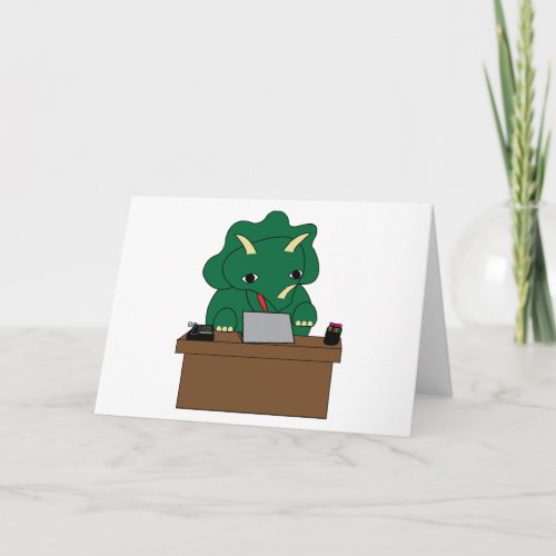 Administrative Assistant Dinosaur Fun Personalize Card