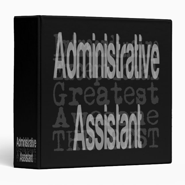 Administrative Assistant Extraordinaire 3 Ring Binder (Front/Spine)