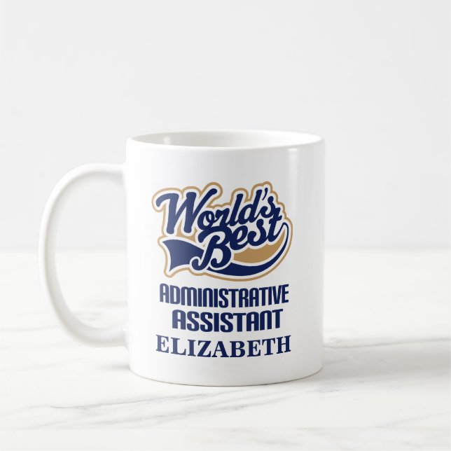 Administrative Assistant Personalized Mug Gift (Left)