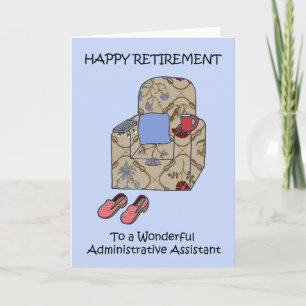 Administrative Assistant Retirement Cartoon. Card
