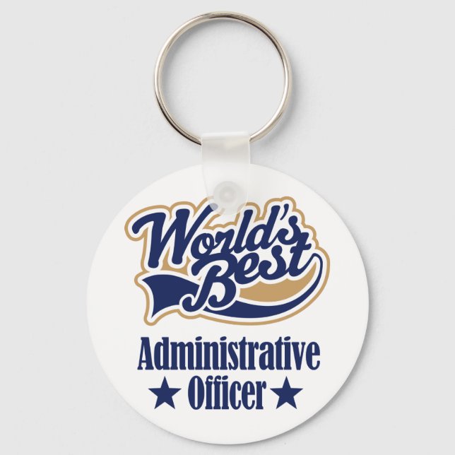 Administrative Officer Gift Keychain (Front)