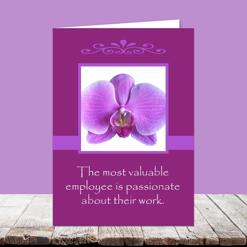 Administrative Professional Day Card __ Orchid