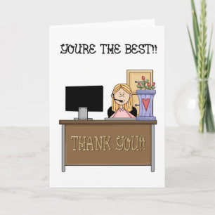 Administrative Professional Day Letterpress Thank You Card