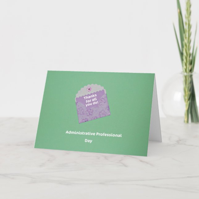 Administrative Professional Day Thank You Card (Front)