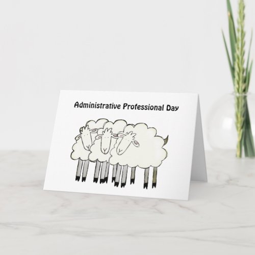 Administrative Professional Day _ Thanks Thank You Card