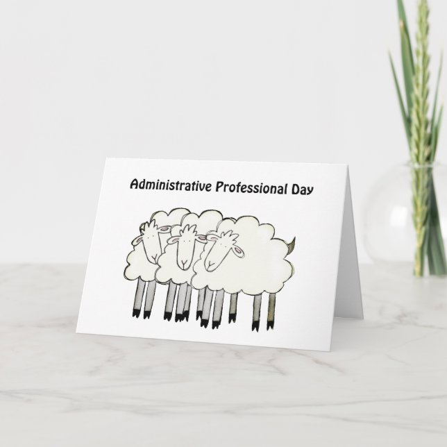 Administrative Professional Day - Thanks Thank You Card (Front)