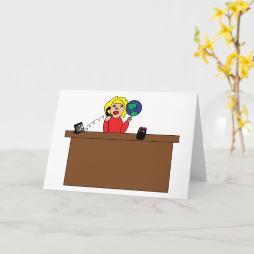 Administrative Professional Fun World Personalize Card