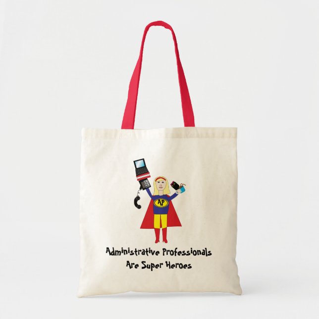 Administrative Professional Hero Personalize Cute Tote Bag (Front)