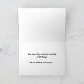 Administrative Professionals Day Abstract Thank You Card (Inside)