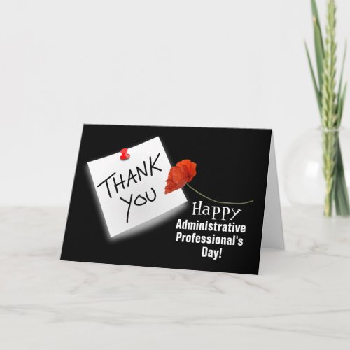 Administrative Professionals Day Card of Thanks