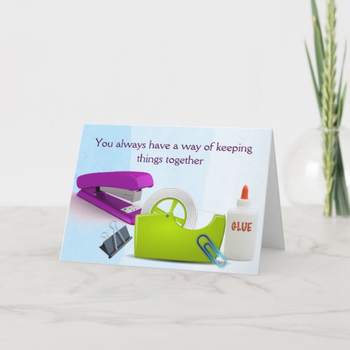 Administrative Professionals Day Card of Thanks