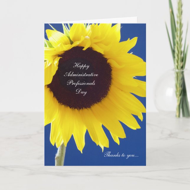 Administrative Professionals Day Card -- Thanks (Front)