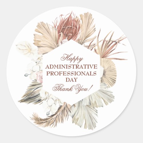 Administrative Professionals Day Classic Round Sticker