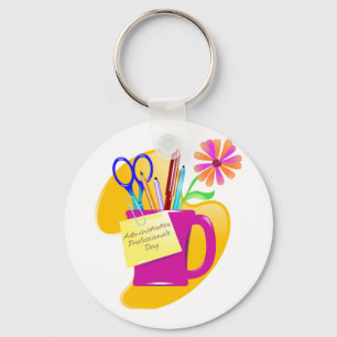 Administrative Professionals Day Design Keychain