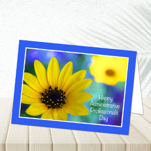 Administrative Professionals Day Garden Sunflower  Card