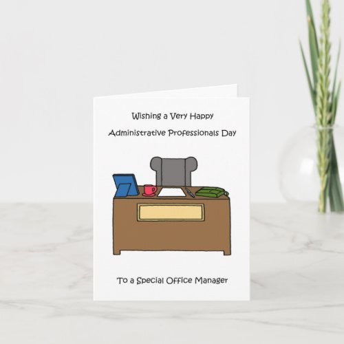 Administrative Professionals Day Office Manager Card