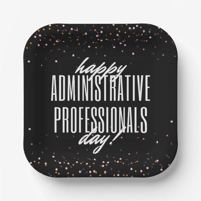 Administrative Professionals Day Paper Plates (Front)