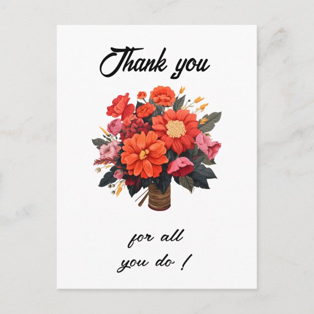 Administrative Professional's Day Thank you card (Front)