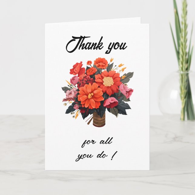 Administrative Professional's Day Thank you card (Front)