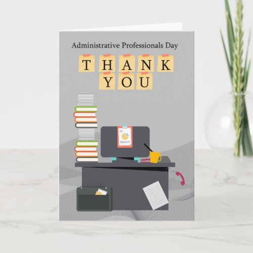 Administrative Professionals Day Thank You Office Thank You Card