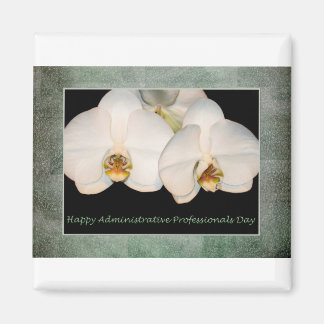 Administrative Professionals Day White Orchids Magnet
