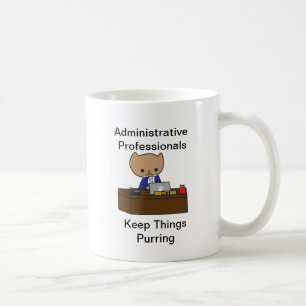 Administrative Professionals Keep Things Purring M Coffee Mug