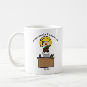Administrative Professionals Rock (Blonde) Custom Coffee Mug