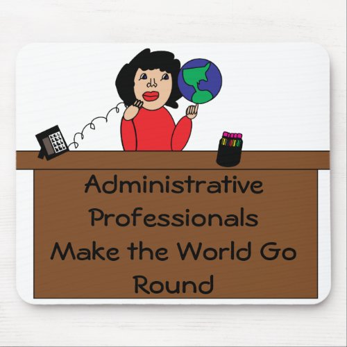 Administrative Professionals World Personalize Mouse Pad