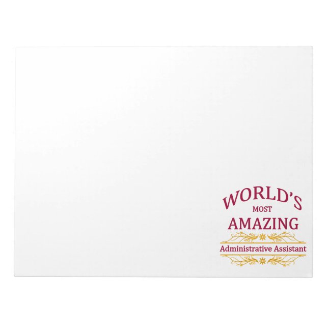 Administrator Assistant Notepad (Front)