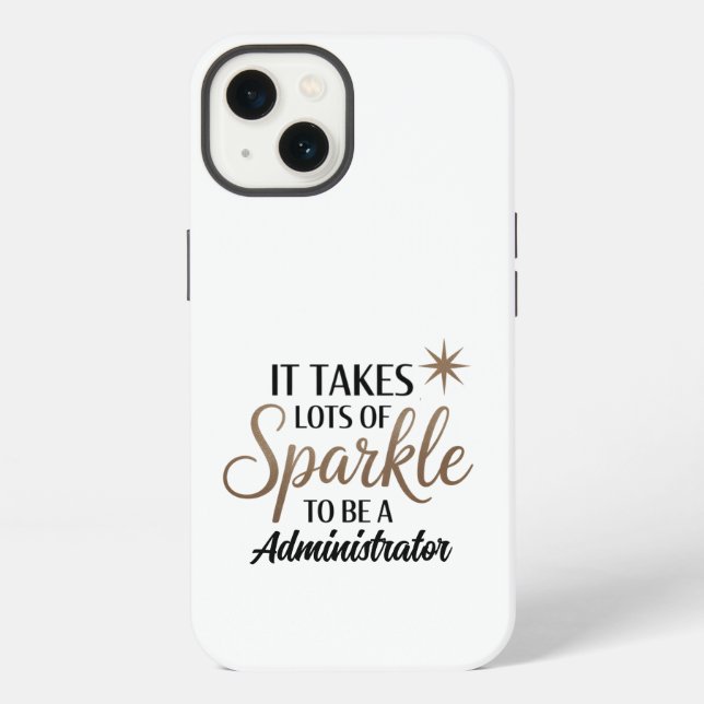 Administrator Sparkle Iphone Case (Back)