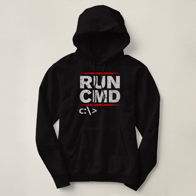 Admins Programmers Run CMD Gift Hoodie (Design Front)