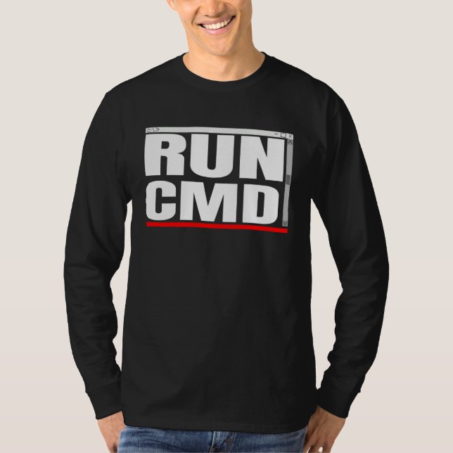 Admins Programmers Run CMD T-Shirt (Front)