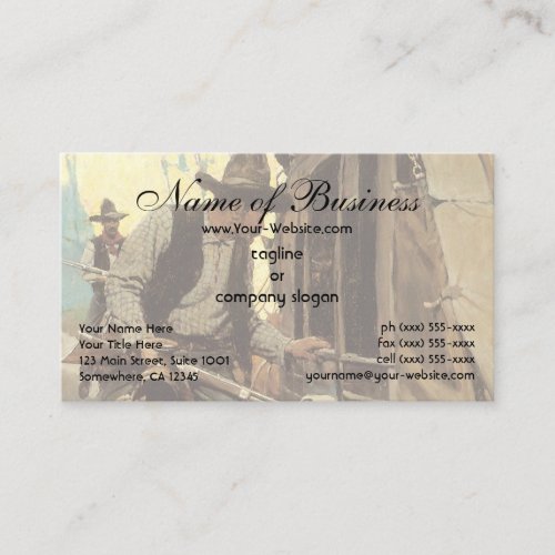 Admirable Outlaw by NC Wyeth Business Card Templates