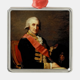 Admiral George Brydges Rodney  1791 Metal Ornament