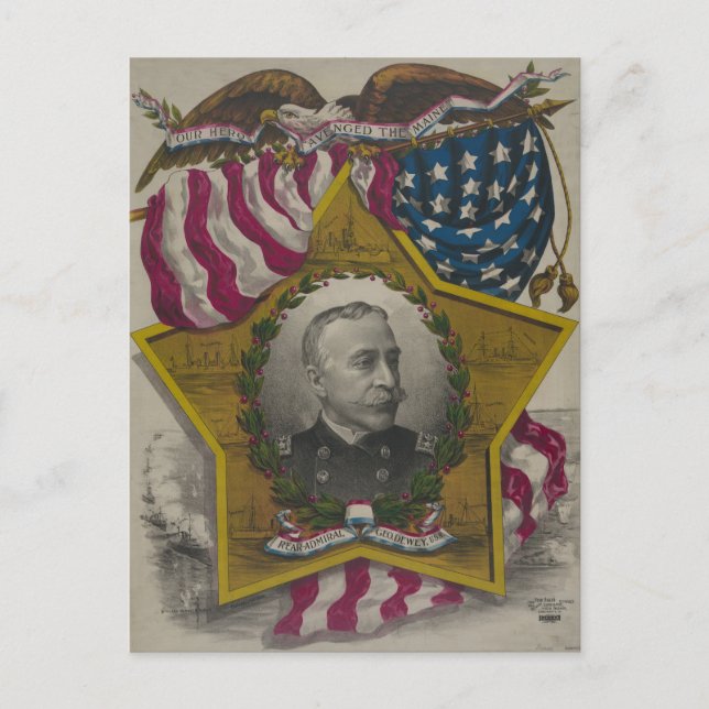 Admiral George Dewey Postcard (Front)