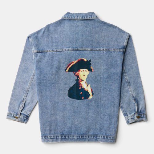 Admiral Horatio Nelson British Flag Propaganda 1  Denim Jacket