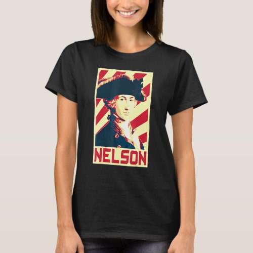 Admiral Horatio Nelson British Flag Propaganda T_Shirt