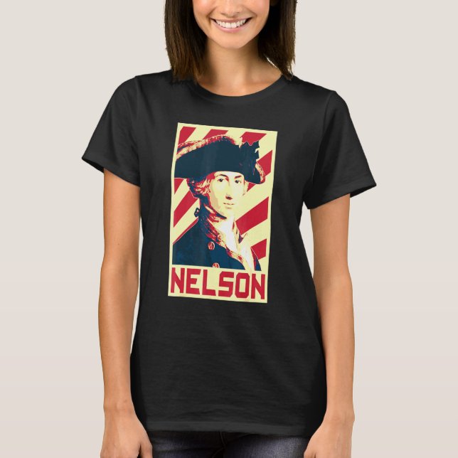 Admiral Horatio Nelson British Flag Propaganda T-Shirt (Front)