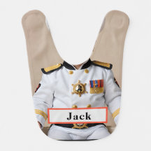 admiral navy Baby Bib