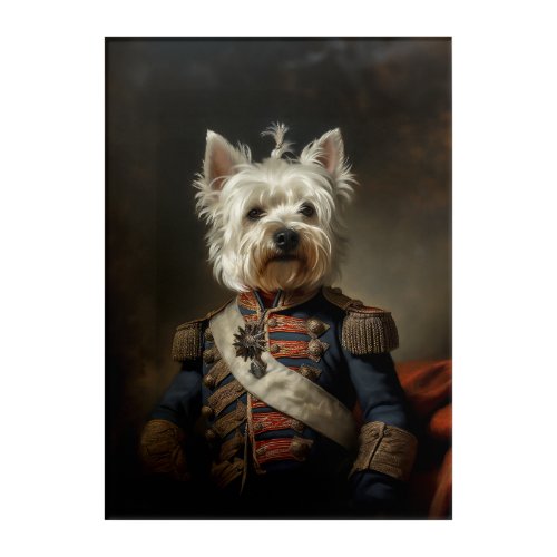 Admiral West Highland Terrier Acrylic Print