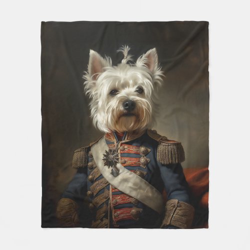 Admiral West Highland Terrier Fleece Blanket